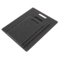 thumbnail image 3 of Cutting Board Kit, Double-Sided Imitation Marble Pattern Non- Chopping Board   For Meat For Vegetables For Restaurant For Kitchen For Home Black, 3 of 8