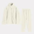 thumbnail image 2 of Giftesty Womens Two Piece Homewear Outfits Women's Fall And Winter Standing Collar Thickened Pajama Set Suit Home Clothing Long Sleeve Trousers Pajama, 2 of 6