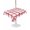 Red, variant on Outdoor Tablecloth with Umbrella Hole for Patio/Picnic/Party/Camping, Blue Plaid Waterproof Table Cloth Rectangle Table Cover Washable, Farmhouse Buffalo Check Stripes Modern Geometric (60"x 120")