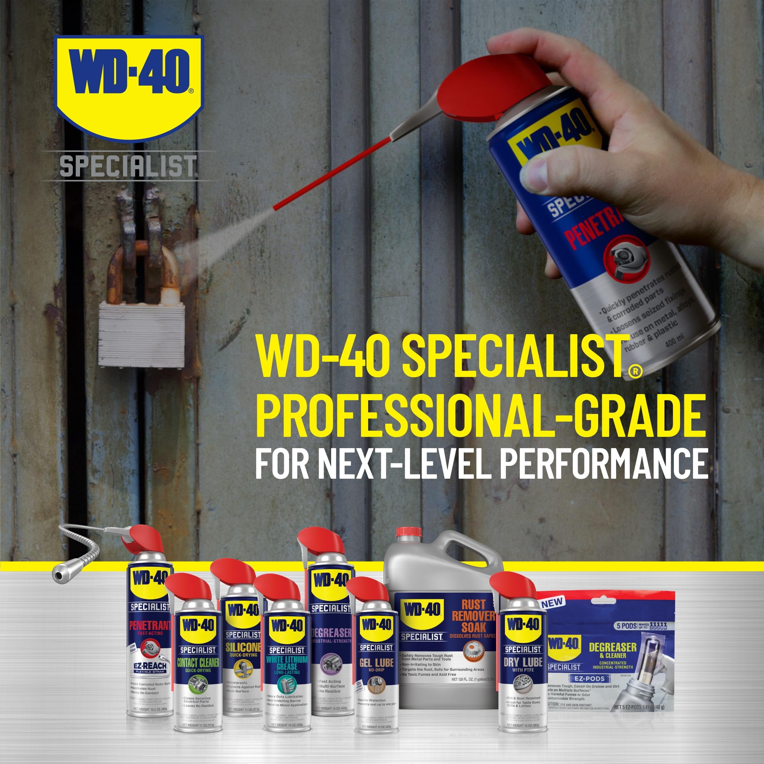WD-40 Specialist Penetrant with Smart Straw, Twin-Pack 11 OZ
