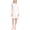 Beige, variant on Women's Long Sleeve Nightgown, Waffle Knit Henley Sleepshirt, White Dot, XL