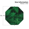 thumbnail image 2 of Yiaed Green Leave Fern Print Leather Coasters for Drinks - Cup Coasters Coffee Table Kitchen Table Bar, Home & Office Gifts Handmade Drink Coasters-Octagon, 2 of 6