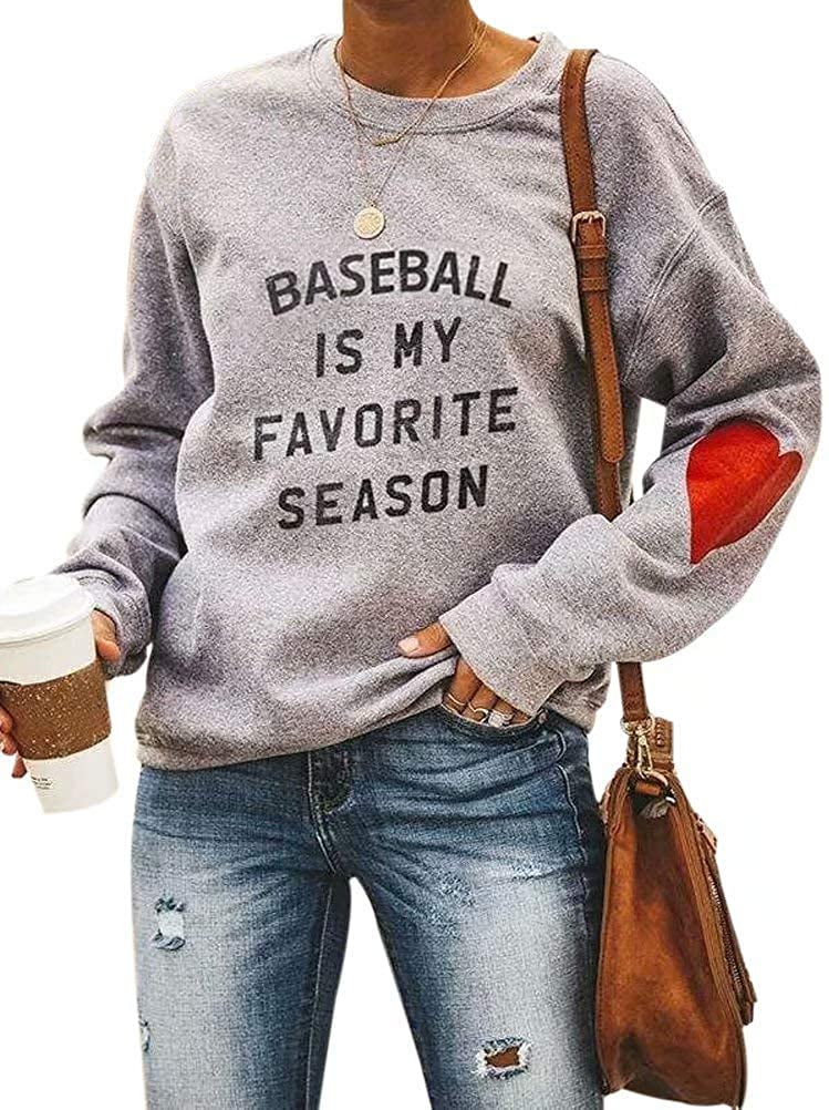 Women Letter Print Sweatshirt Long 