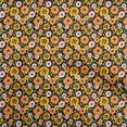 thumbnail image 1 of oneOone Cotton Flex Black Fabric Floral Retro Craft Projects Decor Fabric Printed By The Yard 40 Inch Wide, 1 of 5