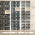 thumbnail image 4 of HOMCOM Armoire de Rangement Multimédia, Étagère à DVD à 9 Niveaux avec 21 Tablettes Ajustables, 4 of 10