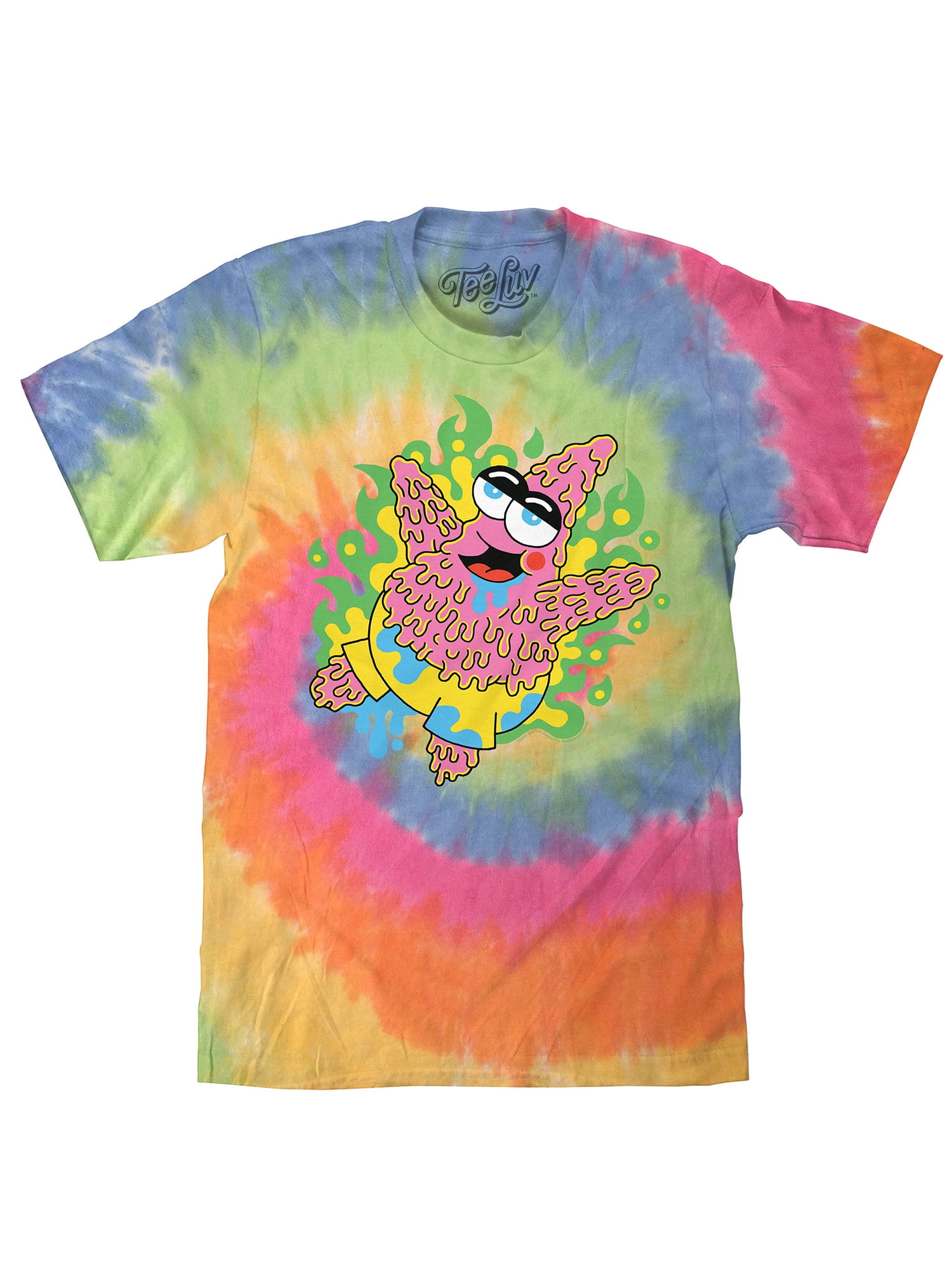 Tee Luv Men's SpongeBob SquarePants Melting Patrick Star Tie Dye Shirt