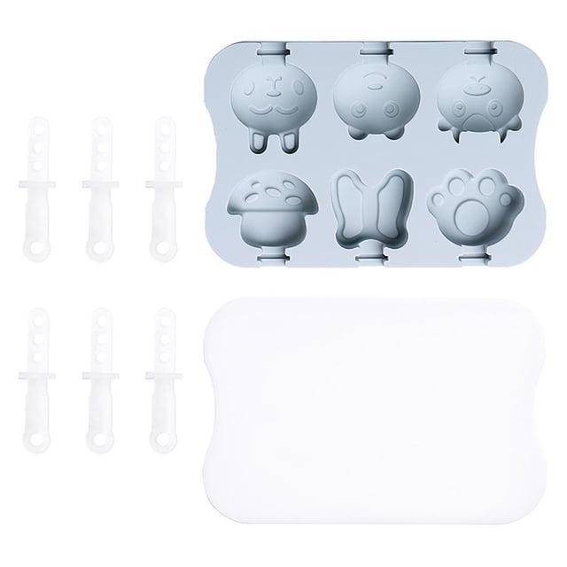 Toystoory Molde de silicona para helado de paletas, molde para jabón, molde para hornear pasteles, molde de silicona para hornear dulces, para el hogar Utensilios de cocina Cielo azul Toystoory HA027521-02