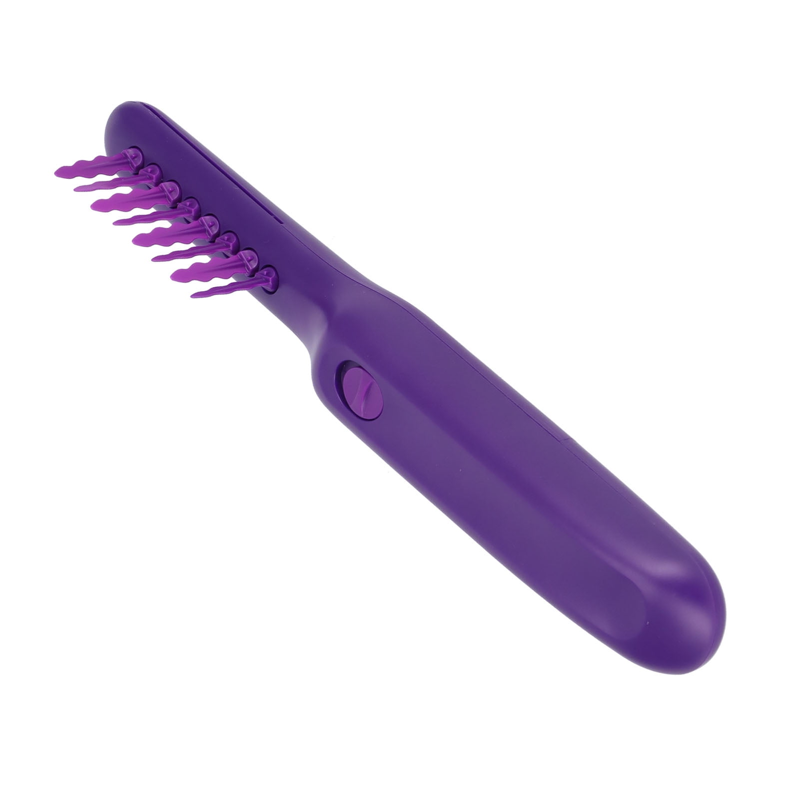 BOKYAN Detangling Brush Purple Anti Knotting Portable Rotatable Wet Dry Dual Use Hair Comb for Home 10.4 inches / 26.5 cm ABS Material No Battery Included