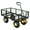 500 lbs. | Black + Yellow, variant on Heavy Duty Steel Garden Cart,Utility Garden Trailer for Lawn Mower, with Removable Mesh Sides to Convert Into Flatbed for Gardening Soil, Tools , 1200 Lb Capacity