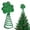 Green, variant on Miommo St. Patrick's Day Tree Topper 6 Inch Miniature Irish Green Holiday Decoration, 3D Design Christmas Ornament for Desktop, Tabletop and Festive Decor