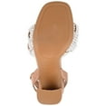 thumbnail image 5 of Journee Womens Dua Pearl Accents Block Heel Sandals, 5 of 8