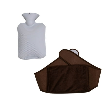 

Yrtoes Kitchen Sets Sponges Kitchen Belt + Gray Hot Water Bottle Plush Belt Set Rubber Hot Water Bottle To Relieve Pain And Warmth