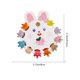 thumbnail image 3 of Juego de pinzas de cartón con forma de conejito de Pascua con 10 mini pinzas de colores, bonitos accesorios para el pelo de conejito para niños, regalo de fiesta de Pascua y decoración navideña, pinza, 3 of 6