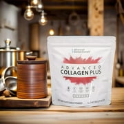 Advanced Collagen Plus - Premium Multi-Type Collagen Peptides for Skin, Hair, Joints & Gut Health (20 Servings)