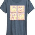 thumbnail image 3 of Spongebob Squarepants - Cute Face Grid - Women's Short Sleeve Graphic T-Shirt, 3 of 6