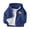 Navy-05, variant on Kids Hooded Windbreaker Front Moon Panda Print Full Zip Mesh Lined Elastic Cuff Lightweight Casual Jacket