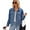 Blue, variant on YTDSCS Women's Denim Jacket Slim Washed Jean Coat Jeans Womens Long Sleeve Cowboy Outwear for Spring Fall S-XL