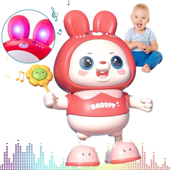 Baby Musical Toy  Dancing Singing Talking Walking Hip Hop Swing Rabit  Educational Gift for 1-5 Year Toddlers Kids  Blue