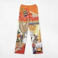 thumbnail image 3 of Looney Tunes Bugs Bunny Pajama Pants Sleep Pants Soft Elastic Waist PJ Bottoms Lounge Pants, 3 of 7