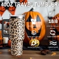thumbnail image 2 of Halloween Tumbler 40oz Spider Web Spooky Tumblers with Lid and Straw Halloween Gifts for Women Men Stainless Steel 40 Oz Gothic Cup Goth Gift for Adults, 2 of 6