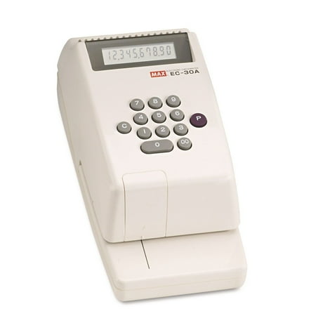 MAX EC-30A 4.38 in. x 9.13 in. x 3.75 in. 10-Digit Electronic Checkwriter