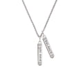 thumbnail image 2 of Delight Jewelry Silvertone Live the Life You Have Imagined Bar Silvertone Balance Bar Charm Necklace, 23", 2 of 4