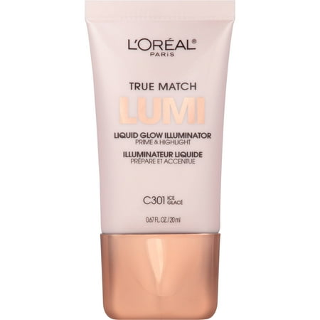 L'Oreal Paris True Match Lumi Liquid Glow Illuminator, C301 Ice, 0.67 fl oz, Ice C