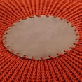 thumbnail image 7 of English Home Round Ottoman Pouf Foot Stool Large Knitted Pouffe Stool Seat Cushion Boho Home Decor Extra Seating Floor Cushion for Living Room, Bedroom, Indoor, Outdoor 37 x 50 cm Terracotta, 7 of 7