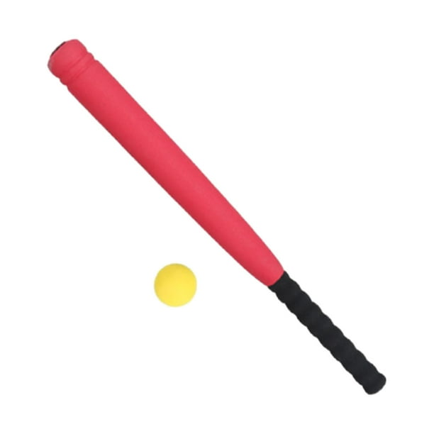 Juego de bate de béisbol de 21 pulgadas para entrenamiento deportivo, ideal para niños y adultos. Rojo