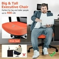 thumbnail image 4 of Costway Chaise de Bureau en Maille Grande et Haute Chaise de Direction Ergonomique Hauteur Réglable 400 Lb, 4 of 10