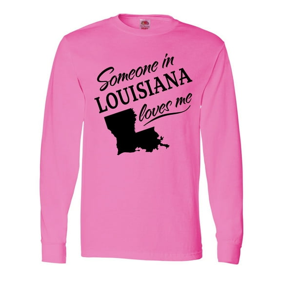 Inktastic Someone in Louisiana Loves Me Long Sleeve T-Shirt