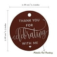 thumbnail image 6 of Inkdotpot Pack Of 100 Real Silver Foil Paper Tags Thank You For Celebrating With Me Birthday Favor Hang Tags, 6 of 6