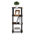 thumbnail image 4 of Furinno Durable 15"W X 11.6"D X 36.5"H 3-Shelf Freestanding Shelves, Walnut, 4 of 5