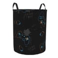 thumbnail image 2 of Balery Game Time Round Laundry Basket with Handles Waterproof Freestanding Laundry Hamper for Clothes Toys in the Dorm and Family-Medium, 2 of 8