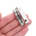 thumbnail image 4 of UPGRATOR 4Pcs Stainless Steel Self Closing Spring Door Hinges Durable Cabinet Hardware Silver, 4 of 6
