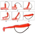 thumbnail image 7 of 10Pcs High Strength Carbon Steel Worm Lure Bait Crank Fish Hook Fishing Gear, 7 of 7