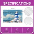 thumbnail image 2 of Erosebridal Beach Lighthouse Place Mats Set of 4 for in Door Dinning, Starfish Seashell Table Place Mats for in Door Dining, Wooden Plank Decor, 2 of 4