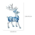 thumbnail image 3 of hulanddfd Christmas Crystal Deer Animals Decoration, Crystal Reindeer Figurines Ornament Desktop Decor for Xmas Tabletop Holiday Party Wedding Desktop Home Decor Blue, 3 of 6