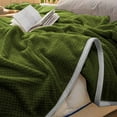thumbnail image 6 of Xuniizn Soft Blankets, Throw Blanket for Couch, Flannel Sherpa Blanket Fleece Blanket for Adults, Cozy, Plush, Thicken, Reversible, Machine Washable, Army Green, 6 of 8