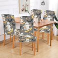 thumbnail image 2 of Yayeee 4 Pack Dining Chair Covers Stretch Parson Chairs Slipcovers Seat Protector, Cute Ghosts, 2 of 6