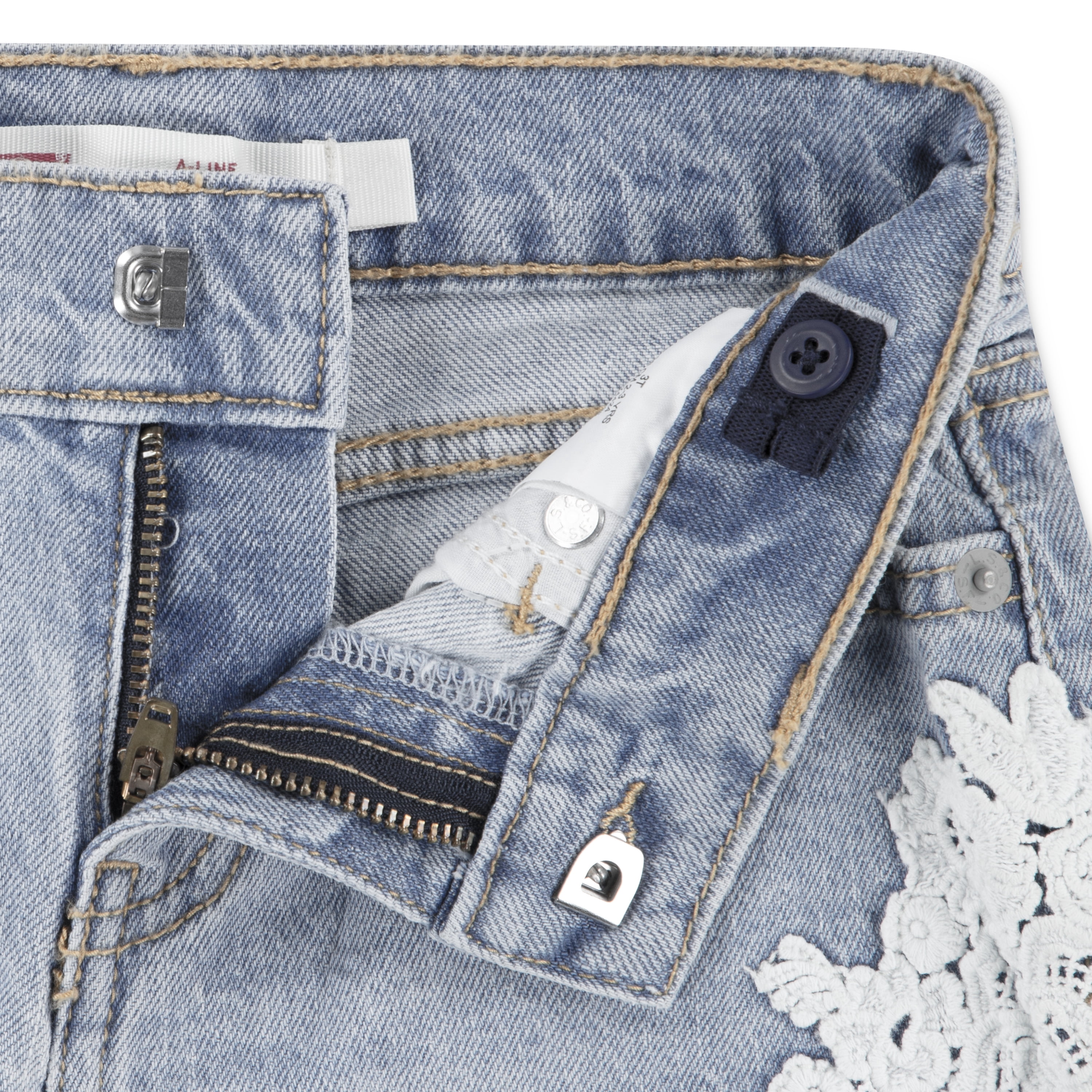 Levi Girls Printed A-Line Shorts, Sizes 4-16