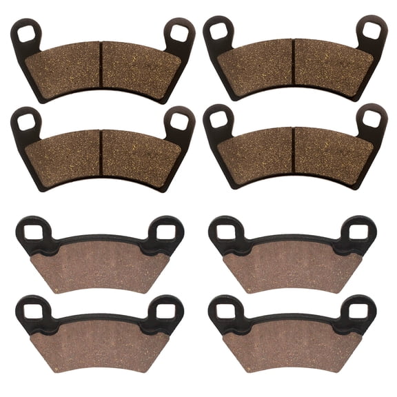 Caltric Front and Rear Brake Pads for Polaris Ranger XP 800 2012