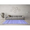 thumbnail image 3 of Ahgly Company Indoor Square Abstract Blue Modern Area Rugs, 3' Square, 3 of 4