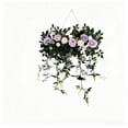 thumbnail image 3 of Yhmxh Artificial Rose Hanging Floral Swag, 23.62in Wide Flower Wall Hanging Decor with Trailing Vines, Rose Greenery Swag for Front Door, Wall, Window, Wedding Arch, Outdoor Indoor Floral Decorations, 3 of 6