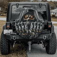 thumbnail image 2 of Lotusprinthandmade Funny Skull Spare Tire Cover With Backup Camera Hole, Skull Spare Tire Cover, 2 of 7