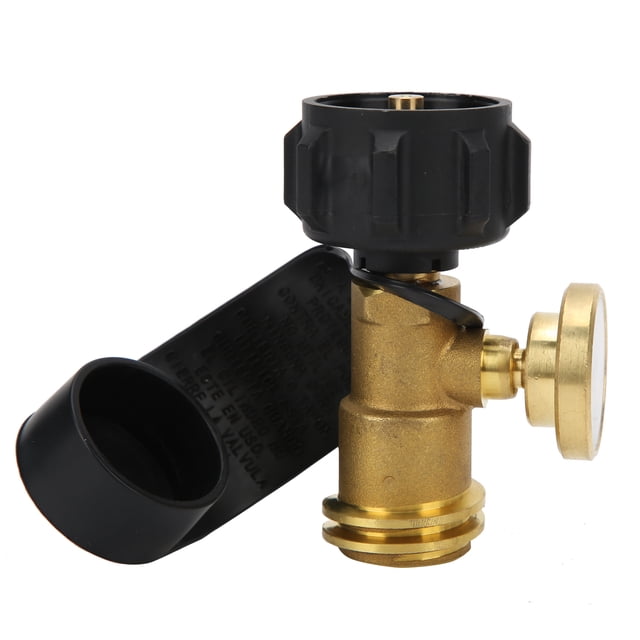 Adaptateur de Réservoir de Propane, Jauge de Réservoir de Propane Type1 Portable Résistance à la Corrosion pour Réchaud de Camping pour RV pour Gril à Gaz