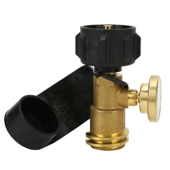 Propane Tank Adapter, Type1 Propane Tank Gauge Portable Corrosion Resistance for Camping Stove for RV for Gas Grill