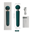 thumbnail image 5 of Powerful head, personal stick style telescopic massager, quiet handheld electric back massager with 10 vibration modes, quiet waterproof - USB charging wireless massager accessory, 5 of 12