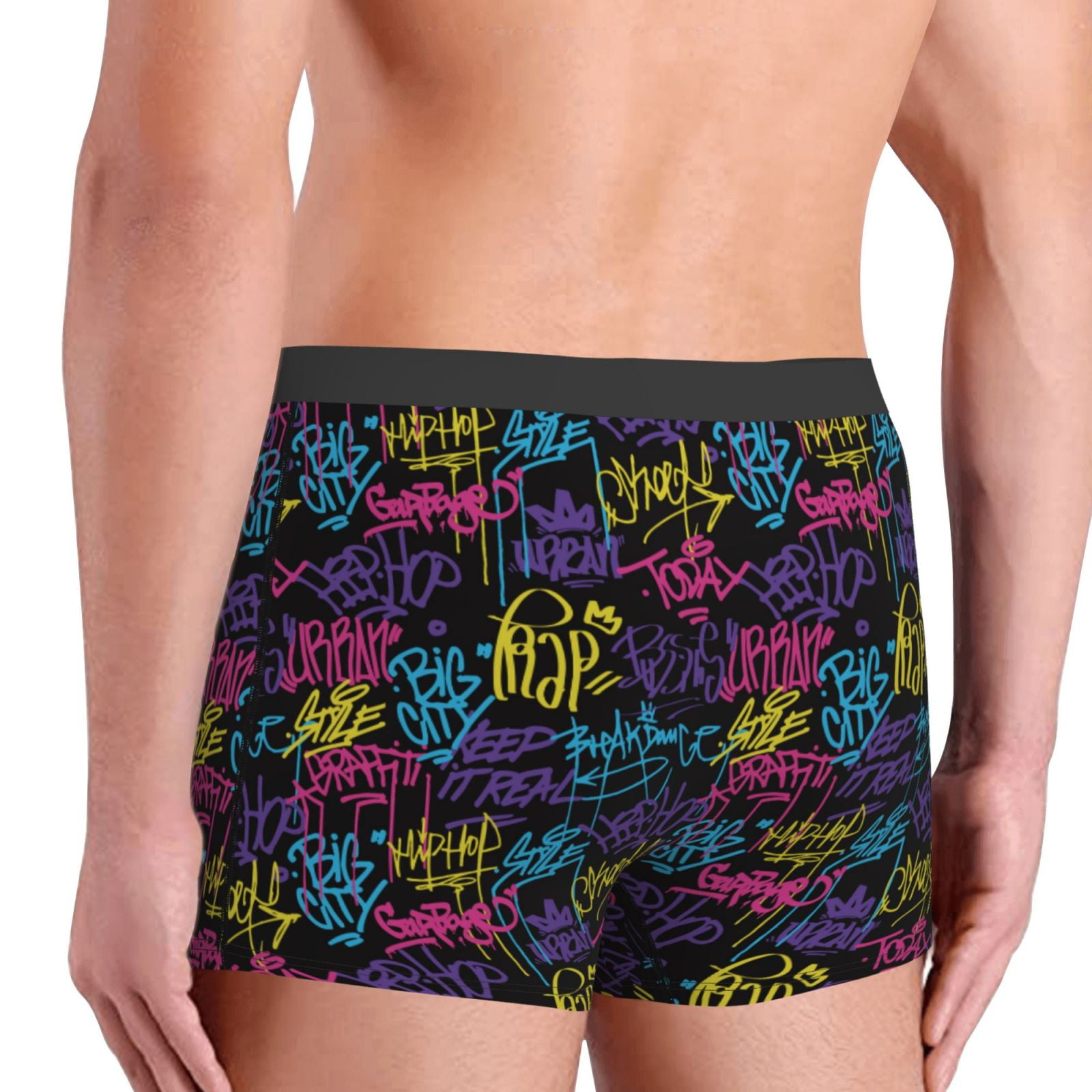 Naloa Graffiti Art Print Mens Underwear - Boxers for Men, Classic