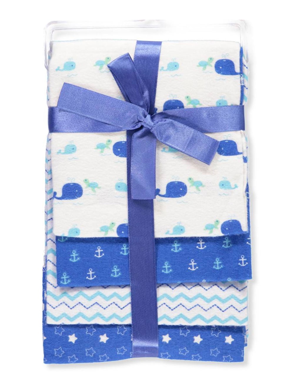 Cribmates 4Pack Flannel Receiving Blankets blue, one size Walmart